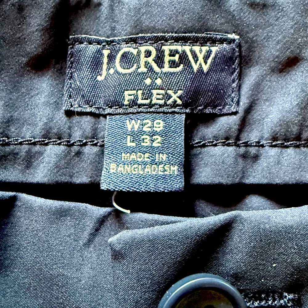 J Crew Flex Chino Pants Men’s 29x32 Navy Blue Straight Style Like New Condition